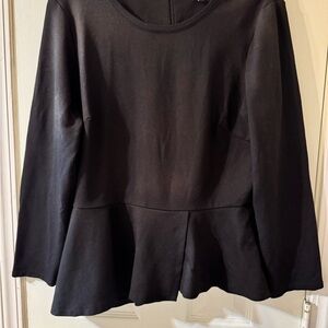 Eva Longoria Black Peplum Top